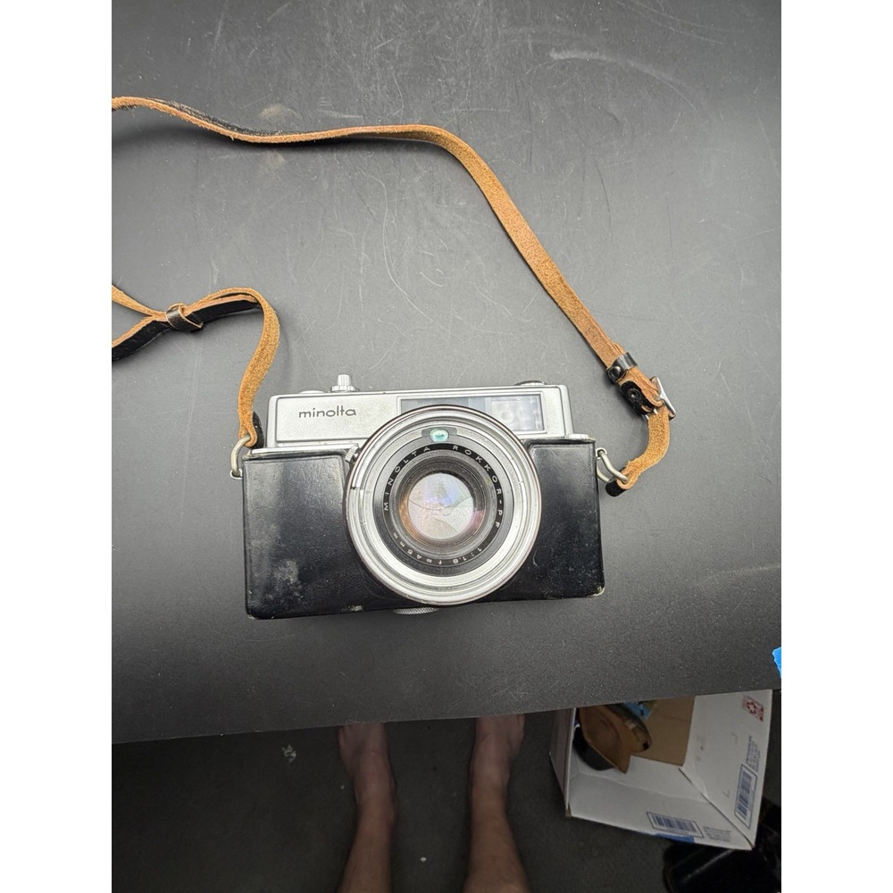 Minolta Hi-Matic 7 35mm Rangefinder Rokkor-PF 45mm f/1.8 Untested